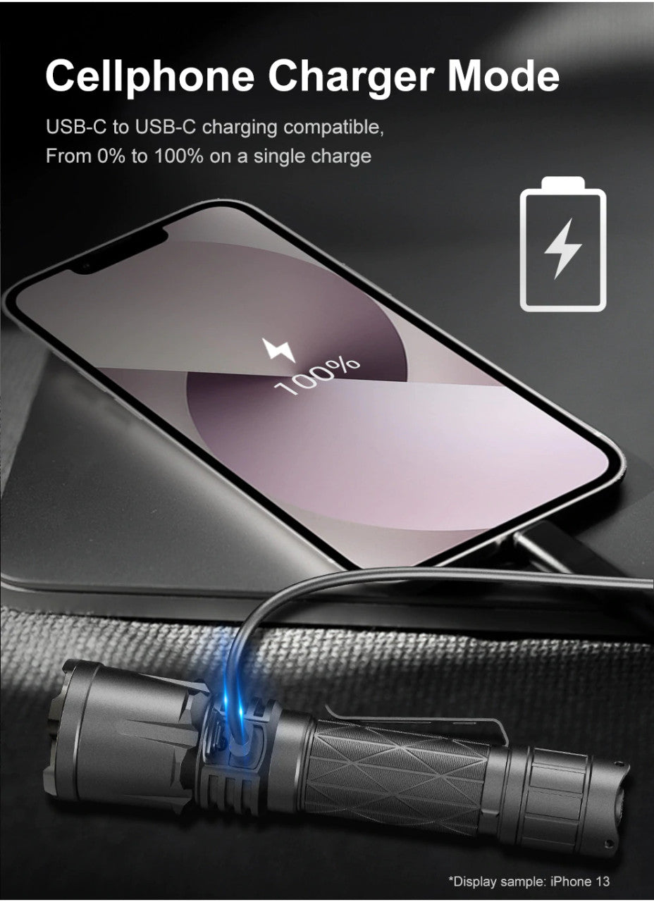 Klarus 4400 Lumen Rechargeable Li-ion Flashlight XT21X Pro